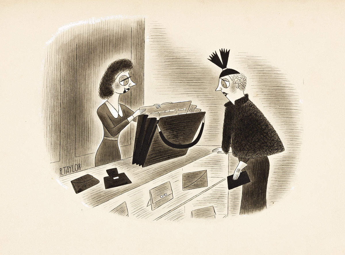 RICHARD TAYLOR (1902-1970) It is called, appropriately, The Carry-all. [NEW YORKER / CARTOONS]